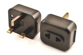 Vct Vp-25 Power Plug Adapter Grounded Black