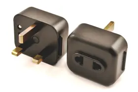 Vp-25 Vct Power Plug Adapter Grounded Black