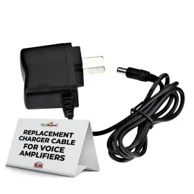 Voicebooster Speak Out 028672637065 Power Adapter Charger For Voice Amplifiers - Black