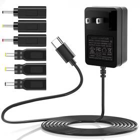 Wamoval Jzb024-120200ux Type C Power Supply 12v 2a 24w Universal Ac/dc Adapter 100-240v 50-60hz Black