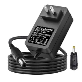 006099 Ycwwzzh 12v Ac/dc Portable Dvd Player Charger Power Adapter Compatible Black