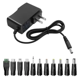 C-5v1a-11t Yikaien 5v 1a Universal Charger Power Adapter 5.5x2.1mm Dc Charging With 11