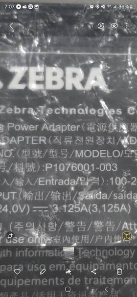 Zebra 9na0751700 Genuine Oem Power Adapter Gx430t Gx420t Gk Zd410 Zd420 Zd500 Zd620