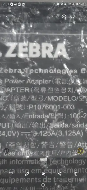 9na0751700 Zebra Genuine Oem Power Adapter Gx430t Gx420t Gk Zd410 Zd420 Zd500 Zd620