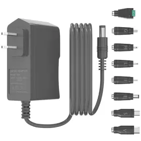 Nf05665 Zyhkjyl Universal 5v 2a Power Supply Adapter Dc Plug With 8 Tips Black