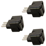 3X Hqrp Grounded Universal Travel Plug Adapter Usa Uk Europe China To Italy New. Price: $12.45.