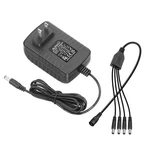 Alitove Security Camera Power Supply Adpter 12V 2A With (4-WAY), Black New. Price: $17.71.