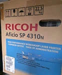 Ricoh Aficio SP4310N Laser Printer-monochrome New Open Box. Price: $200.00.