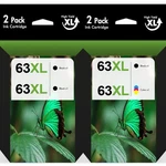 63 Xl Ink Cartridges For Hp Envy 4516 4520 4522 Officejet 3830 4650 5255 Printer New. Price: $23.95.