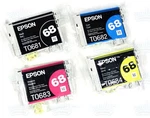 4PK Genuine Epson 68 Black & Color Ink CX8400 NX510 NX515 CX9400F CX6000 CX9475F Open. Price: $39.99.