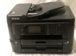 Epson Workforce WF-7720 Printer Wide Format 13" X 19" Borderless Prints C442A Used. Price: $129.00.
