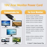 19V Adapter Power Cord Monitor For Acer Lcd H236HL SA230 G276HL S230HL G246HL New. Price: $14.88.