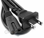2-PRONG Ac Extension Cord Cable Us Plug Type Epson R220 C88 C84 C86 Universal New. Price: $5.69.