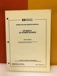Hp 85901-90010 85901A Ac Power Source Operation & Service Manual Used. Price: $49.99.