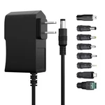 Hygamocc 12 V 2A Power Adapter With 8 Tips, 24W Charger Black New. Price: $13.40.