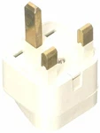 Vct VP-102 Usa To Uk Grounded Europe Plug Adapter, Ivory New. Price: $10.72.