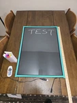 Hosim Led Color Changing Message Board 28 X 20" With Erasable Markers Used. Price: $35.95.