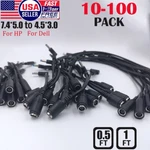 Lot Dc/ac Power Charger Converter Adapter Cable 7.4MM To 4.5MM For Hp/dell New. Price: $115.78.