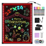 Hosim Led Message Writing Board 32X24 Illuminated Erasable Neon Restaurant Menu New. Price: $95.68.