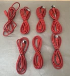 (lot Of 7) Lian Dung 105-001-355 Red 10A 250V Power Cords Approx 8FT Ea Open. Price: $26.99.