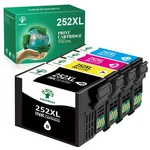 T252XL Ink Cartridge Epson Workforce WF-3620 WF-3640 WF-7610 New. Price: $11.59.
