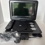 Onn 10.1 Swivel Screen Portable Dvd Player Remote Charger Tested Used. Price: $55.00.
