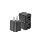 Rekna Usb Wall Charger, Dual Port Cube Power Adapter Plug Black New. Price: $9.11.