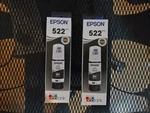 2030 Genuine Lot Epson 522 Black Ink Bottles Ecotank ET-2400 2720 2800 4700 4800 New. Price: $25.00.