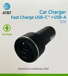 At&t Single Port 20W Power Delivery Bullet Car Charger (usb-c) Black New. Price: $19.99.