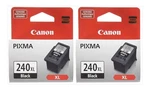 2X Canon 240XL Black Genuine/original Ink Cartridge For Pixma MG2120 MG2220 New. Price: $25.00.