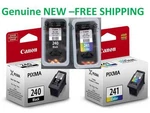 Genuine Canon 240/241 Original Ink Cartridge Combo For MG3620 MG3520 Printer-new. Price: $59.96.