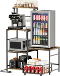 Mini Fridge Stand With Storage, Coffee Bar Cabinet Station Power Outlet, Ki New. Price: $105.36.