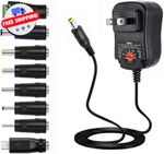 Belker 12W 3V 4.5V 6V 7.5V 9V 12V Adjustable Voltage Universal Ac/dc Adapter New. Price: $24.99.